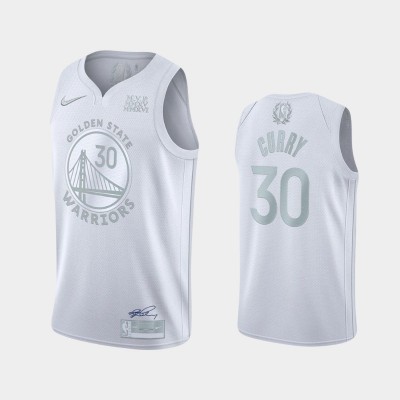 Golden State Warriors #30 Stephen Curry Men's Nike White MVP Limited NBA Jersey Men's